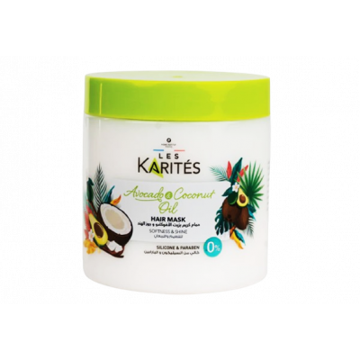 LES KARITES AVOCADO & COCONUT OIL HAIR MASK RADIANCE BOOST 475 ML